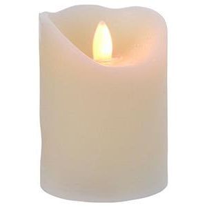 LED flakkerkaars 17 cm, creme