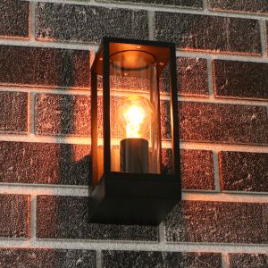 Zwarte buiten wandlamp Nadja, aluminium, modern, IP44
