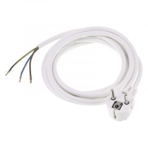 Q-Link aansluitsnoer randaarde, 2500w 3 x 1.0 mm. 2.5 m wit