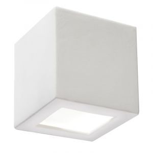 Moderne up down wandlamp Caitlin, wit, keramiek