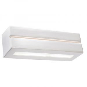 Moderne up down wandlamp Emmaly, wit, keramiek