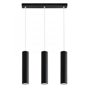 Zwarte hanglamp Harley, aluminium, 3L