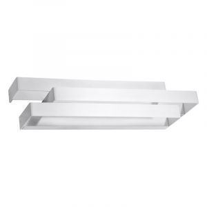 Moderne up down wandlamp Keshia, wit, aluminium