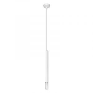 Moderne hanglamp Ishani, wit, staal