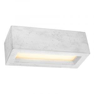 Betonnen up down wandlamp Emmaly, grijs