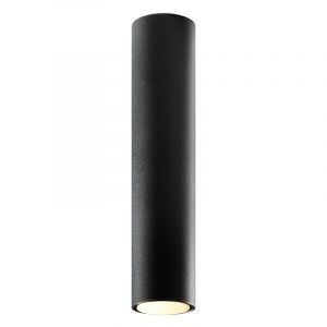 Zwarte opbouwspot Harley, aluminium, 40 cm