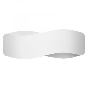 Moderne up down wandlamp Keely, wit, aluminium