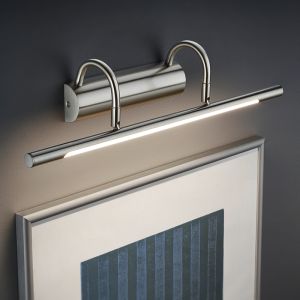 Nikkelen schilderijverlichting klassiek, Marino, 8W, 3000K LED