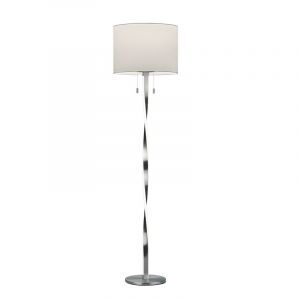 Nikkelen vloerlamp modern, Ramten, 7W, 3000K LED, met schakelaar