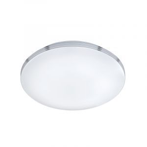 Chromen badkamer plafondlamp kunststof, Brunella, 18W, 3000K LED, IP44