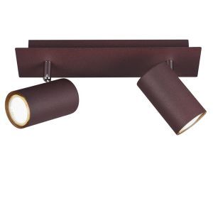 Roestkleurige plafondspot modern, Kaso