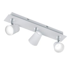 Witte plafondlamp glas, Laysha, 6W, 3000K LED