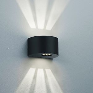 Zwarte buitenlamp design, Sandkas, 2W, 3000K LED, IP44