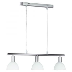 Nikkelen hanglamp glas, Babette