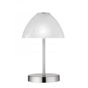 Nikkelen tafellamp modern, Aaron, 2,5W, 3000K LED, met schakelaar