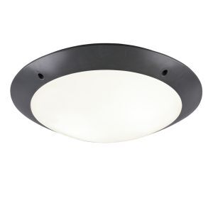 Antraciet plafondlamp Gandrup, Kunststof