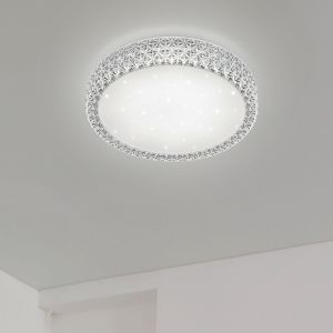 Witte plafonnière klassiek, Valentina, 21W, 3000K LED