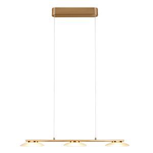 Messing hanglamp design, Fenno, 9W, 3000K LED, 3-staps dimbaar