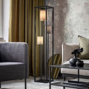 Zwarte vloerlamp modern, Gilano