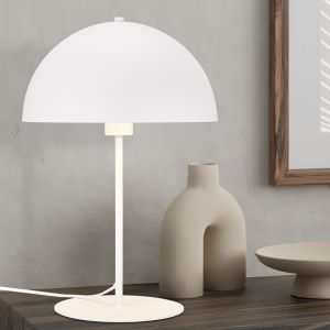 Witte tafellamp modern, Fransisca, met schakelaar