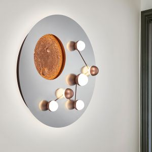 Zilveren plafonnière modern, Gilberto, 42W, warm tot koud wit verstelbare LED, 3-staps dimbaar