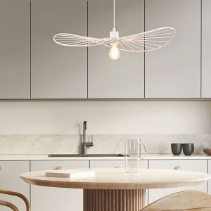 Witte hanglamp industrieel, Dejan