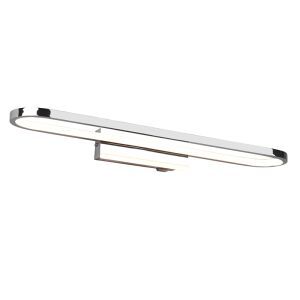 Moderne wandlamp Martin, chroom, metaal, geïntegreerde LED