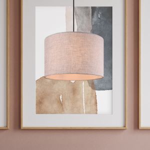Vintage hanglamp Milco, nikkel