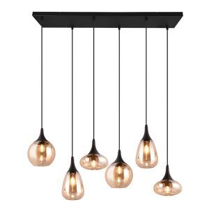 Amberkleurige hanglamp design, Sybren