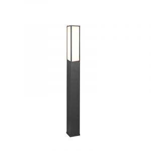 Moderne staande buitenlamp Tessy, antraciet, met warm wit LED licht