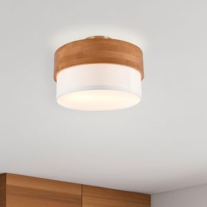 Witte plafonnière modern, Sylvia