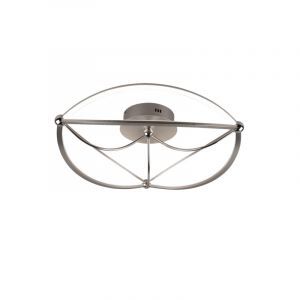 Moderne plafonniere Remy, nikkel, 42w geintegreerd LED