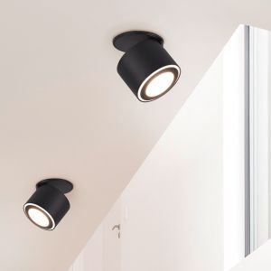 Moderne plafonniere Jorno, zwart, 3,5w geintegreerd LED