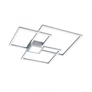 Nikkelen plafonniere Kimoni, metaal, modern, 38 watt