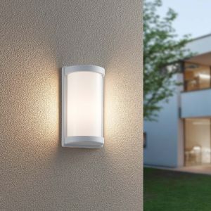 Witte buitenlamp aluminium, Mesut, IP44
