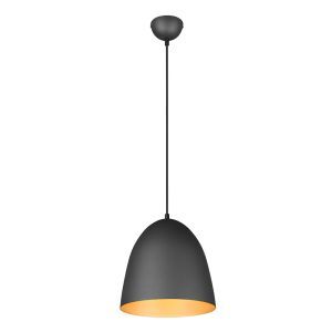 Zwarte koepellamp modern, Ingmar
