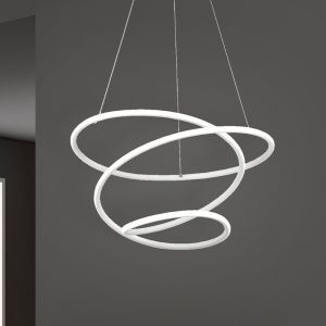 Witte hanglamp Marell, metaal, design, 36w, 4000K LED