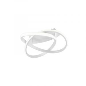 Witte plafonnière modern, Sanura, 18W, 4000K LED