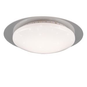 Witte plafonnière modern, Suzy, 13W, RGBW LED, met afstandsbediening
