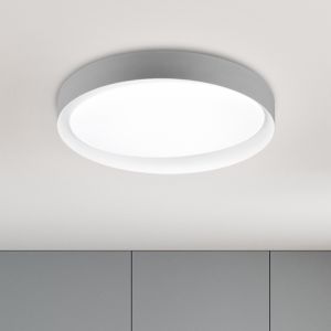 Grijze plafonnière, Joas, 24W, warm tot koud wit verstelbare LED, met afstandsbediening