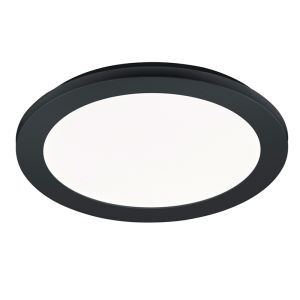 Zwarte badkamer plafondlamp Gistrup, kunststof, modern, 15 watt