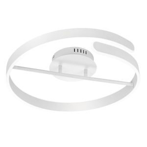 Witte plafonnière Resy, metaal, design, 37w, 4000K LED