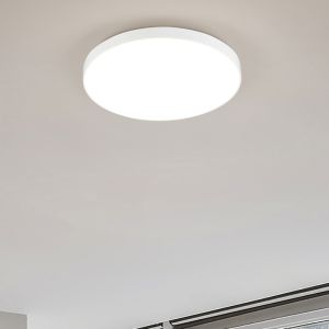 Witte plafonnière kunststof, Sharde, 18W, 4000K LED, IP44