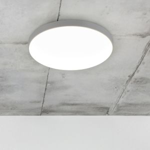 Grijze plafonnière kunststof, Sharde, 18W, 4000K LED, IP44