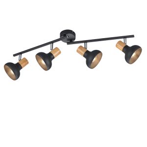 Zwarte plafondspot modern, Toos