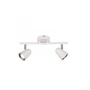 Witte plafondspot Taj, kunststof, modern, 3 watt