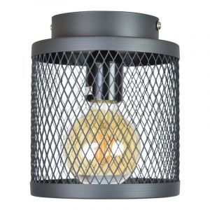 Vintage zwarte gaas plafondlamp Dagior