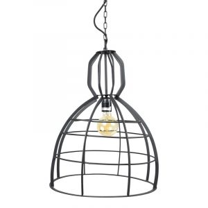Industriële hanglamp Lewis, Zwart