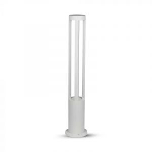 Moderne sokkellamp Kiona, wit, 10W 6400K, 80cm hoog