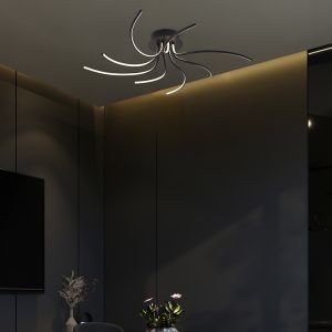 Moderne plafondlamp goud, Laurina, 36W, warm tot koud wit verstelbare LED